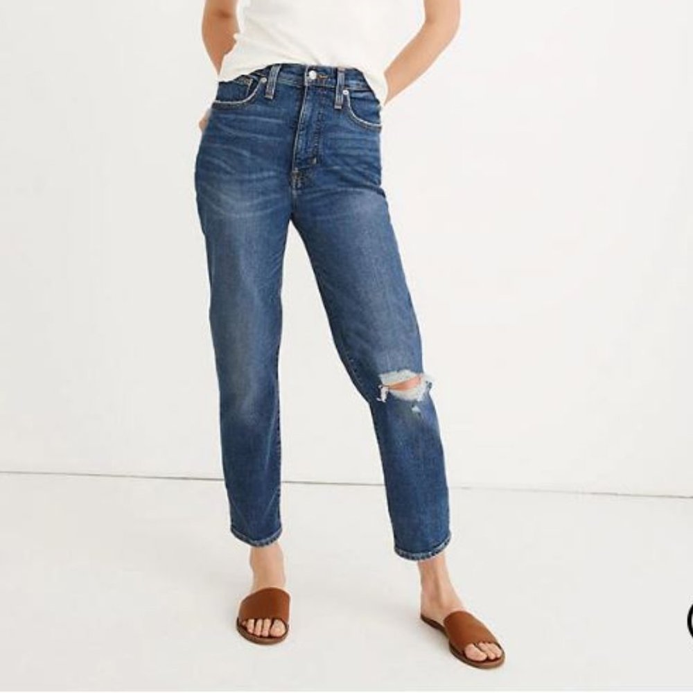 Madewell The Momjean High Rise Distressed Jean